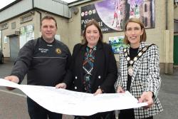 Communities Minister Deirdre Hargey today attended the sod cutting for a new health and community hub at Thomas Clarkes Gaelic Football Club Dungannon.
