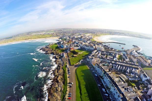 Portrush from the air