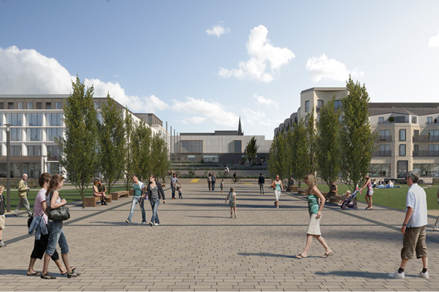 CGI image of the proposed completed Queen's Parade scheme