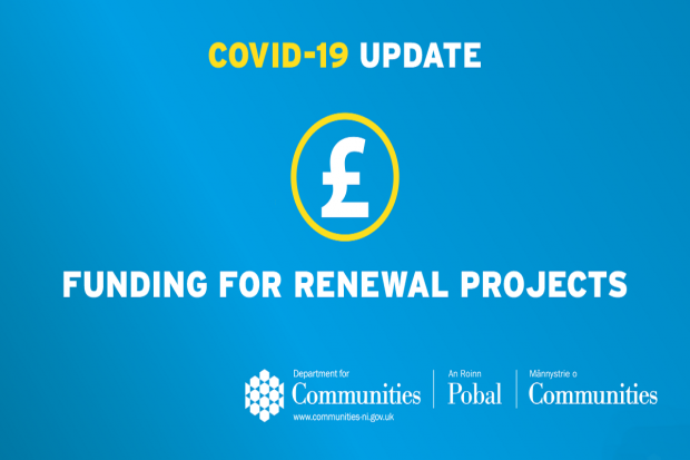 Minister announces almost £1.5million funding towards Renewal Projects 