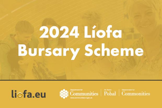 2024 Liofa bursary scheme text on yellow background