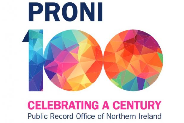 PRONI 100 Celebration logo on white background