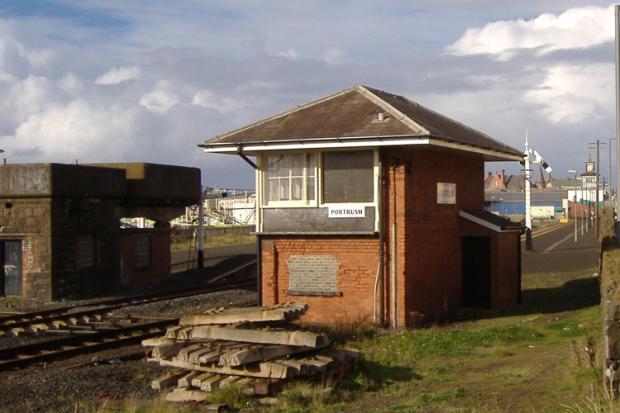 Signal Box at Portrush Train Station which was listed in April 2017