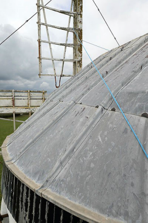 Lead roof at Ballycopeland Windmill, County Down