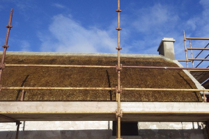 A full re-thatch completed to a funded project