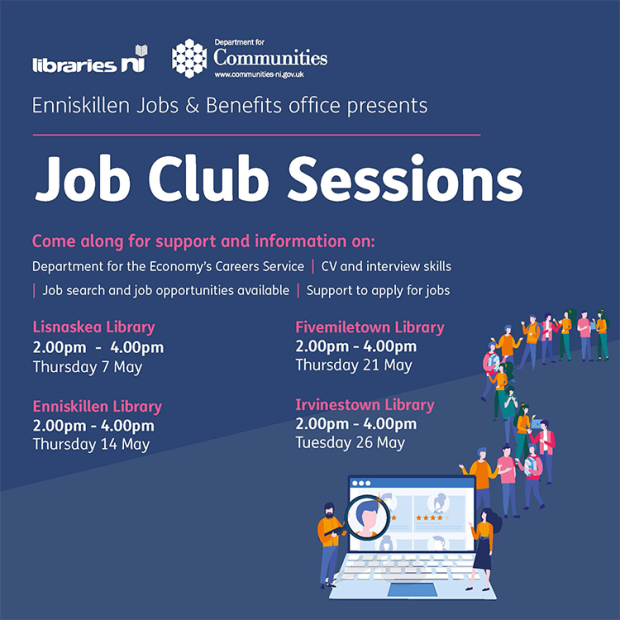 Job Club sessions flyer