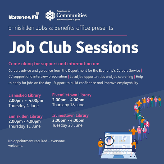 Job Club sessions flyer