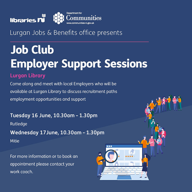 Job Club Employer support sessions flyer