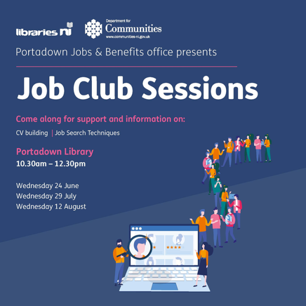 Portadown Jobs & Benefits office presents Job Club Sessions - June to August 2026