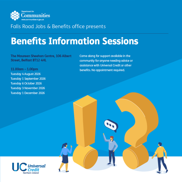 Falls Road Jobs & Benefits office presents Benefits Information Sessions 2026