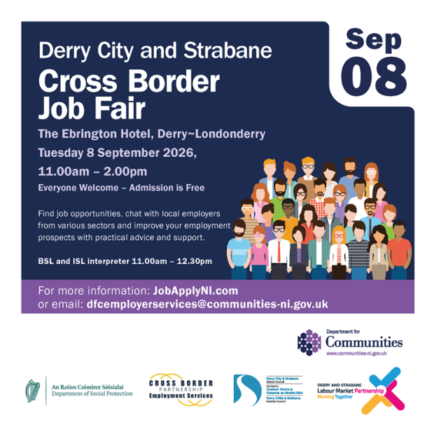 Derry City and Strabane Cross Border Job Fair - 8 September 2026