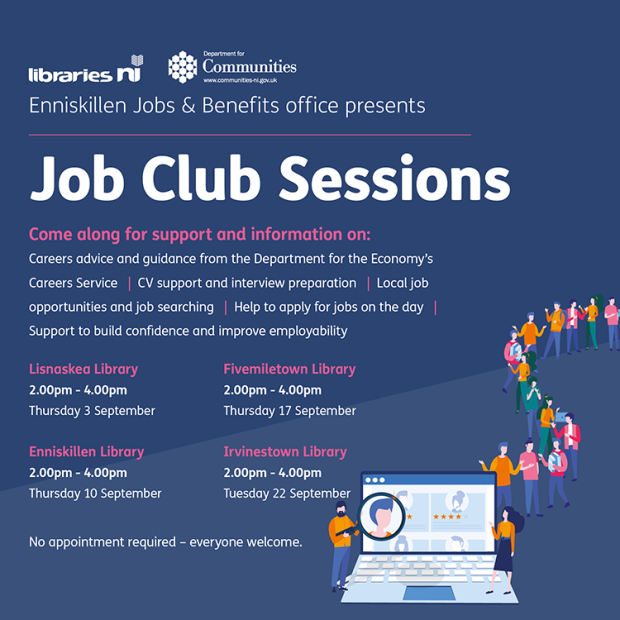Job Club sessions flyer
