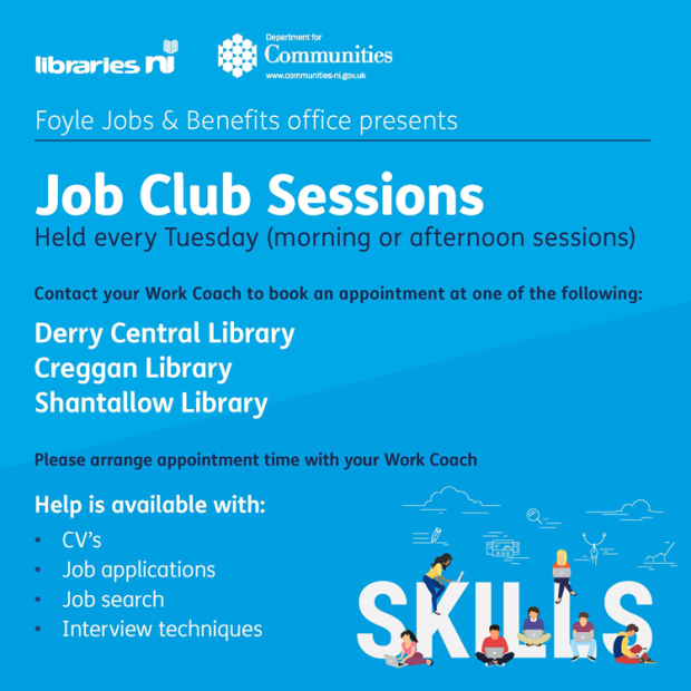 Foyle Jobs & Benefits office presents Job Club Sessions 2026