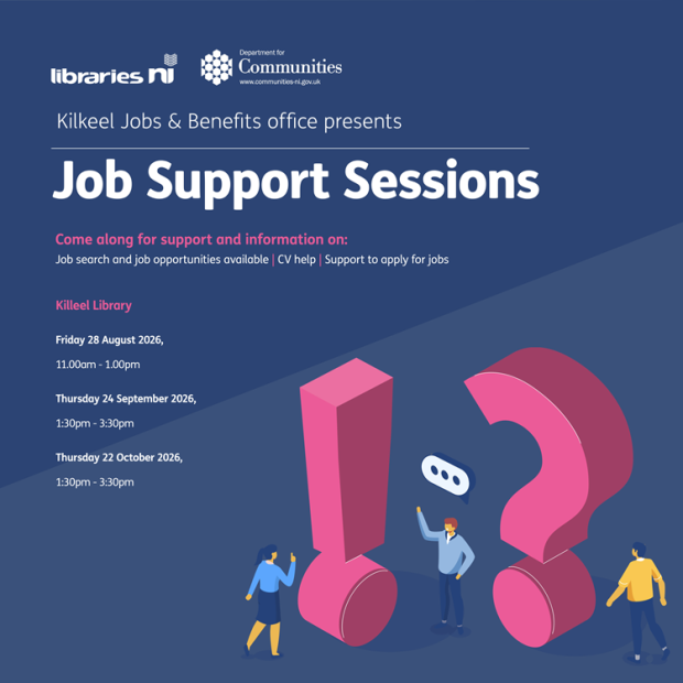 Kilkeel Jobs & Benefits office presents Job Support Sessions - August - October 2026