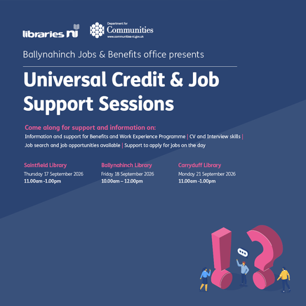 Universal Credit & Job Support Sessions flyer