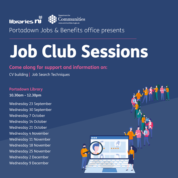 Job Club sessions flyer