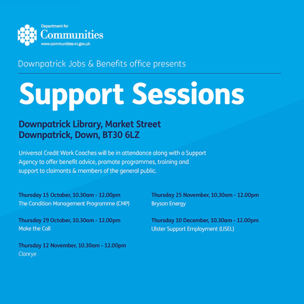 Support Sessions flyer